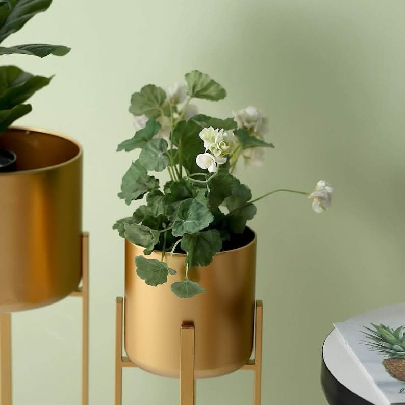 Modern Big Tall Metal Pots Stands for Home Decoration