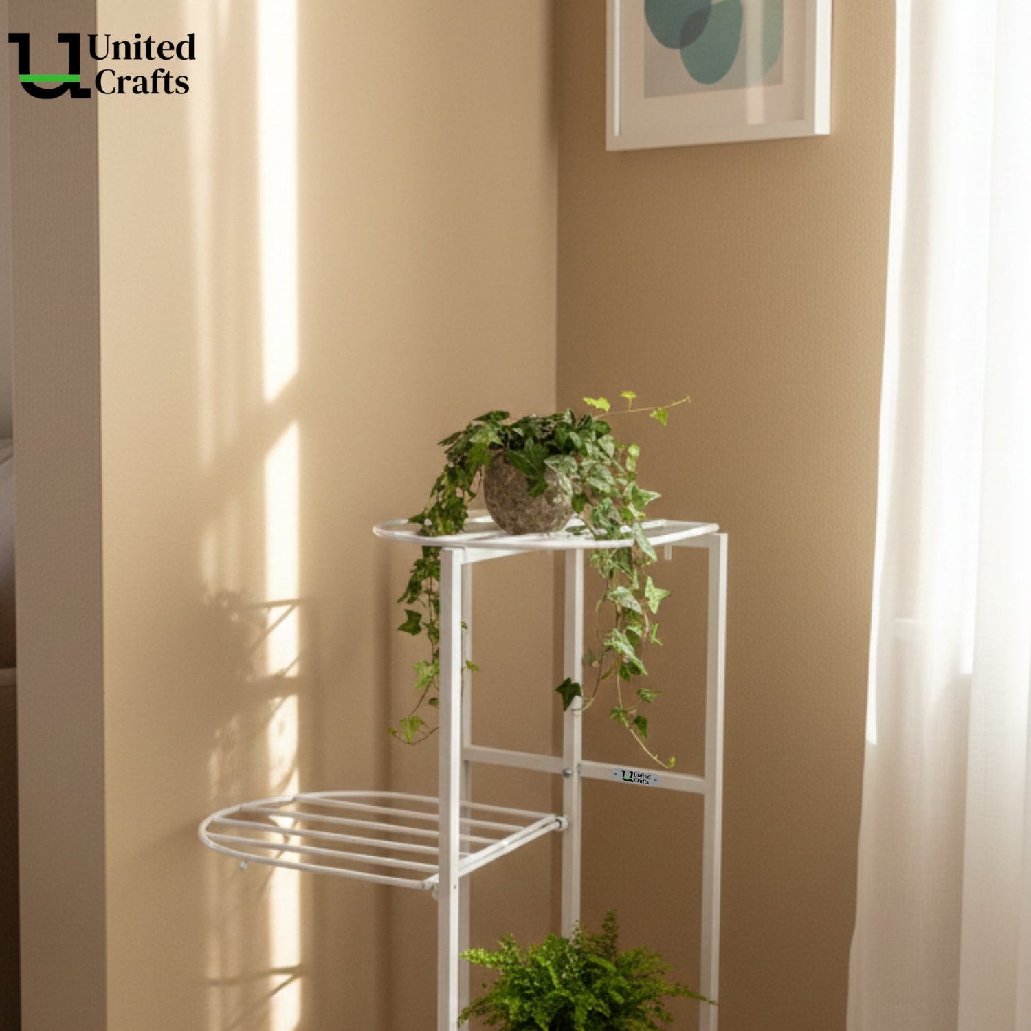 UnitedCrafts MILO 6 Tier Metal Plant Stand -7 Potted Multiple Shelves