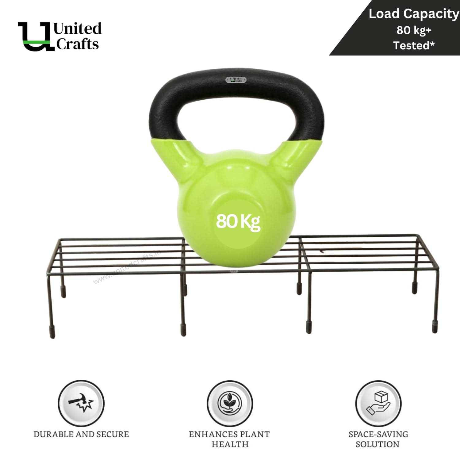 United Crafts Elite Metal Plant Stand Perfect for Indoor & Outdoor