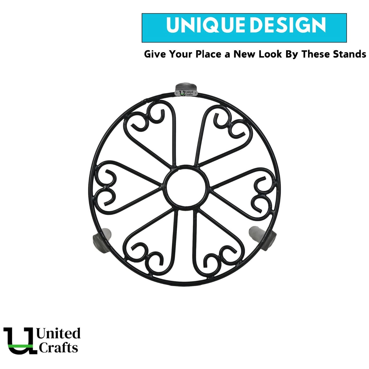 UnitedCrafts Trivia Metal Pot Stand High Quality & Unique Design
