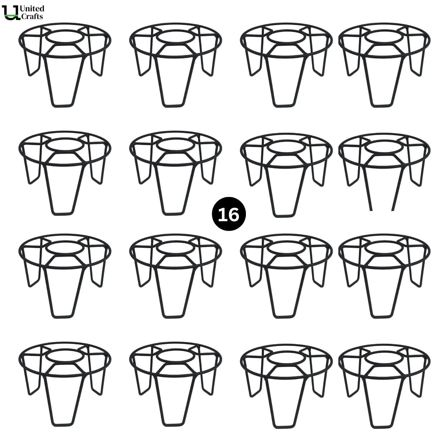 UnitedCrafts Basic Pot Stand/High-Quality Stands (Black)