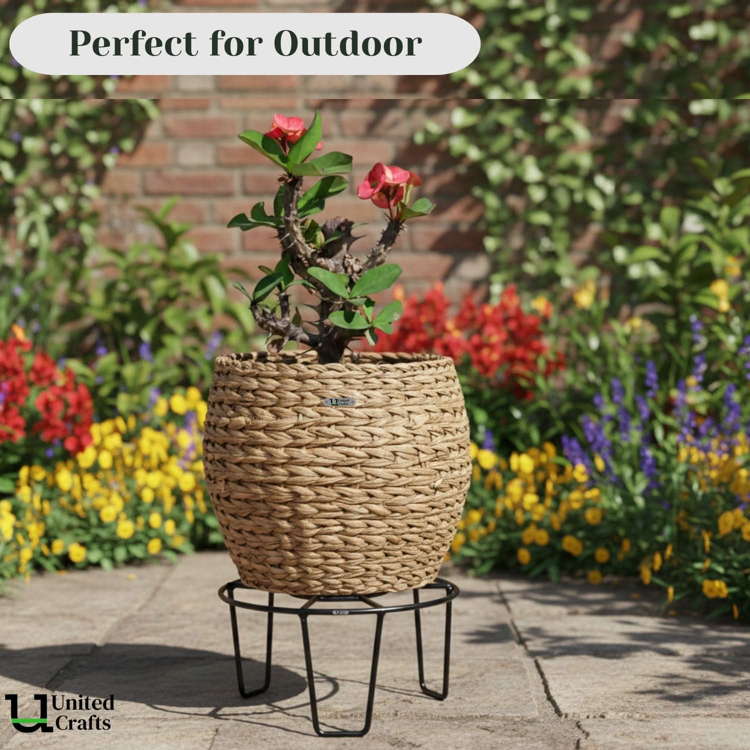 UnitedCrafts Basic Pot Stand/High-Quality Stands (Black)