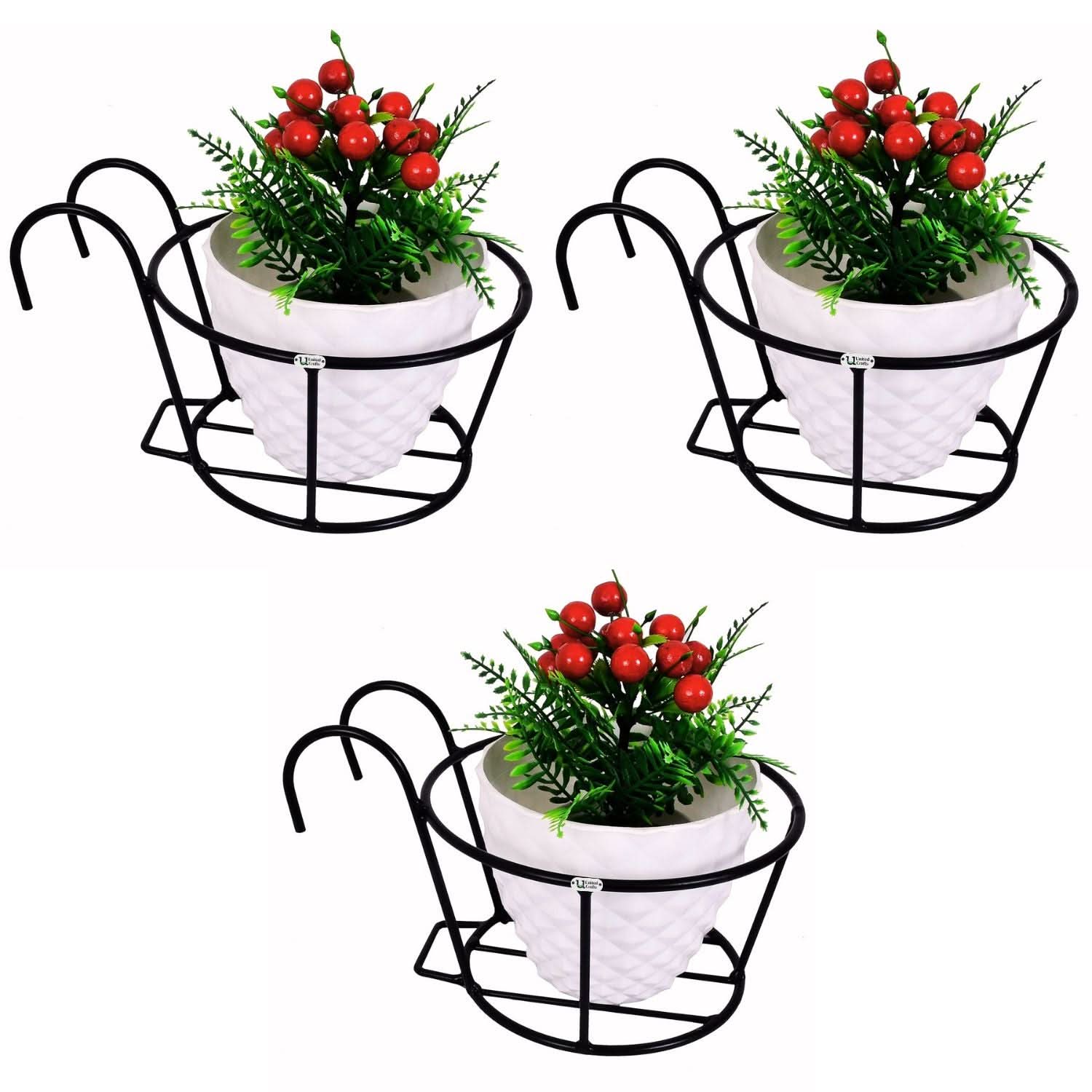 United Crafts Round Railing Stands for Balcony and Home Decor