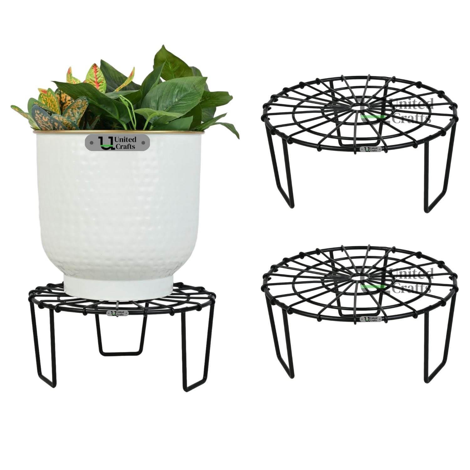 United Crafts Web Pots Stand- Unique Web Design