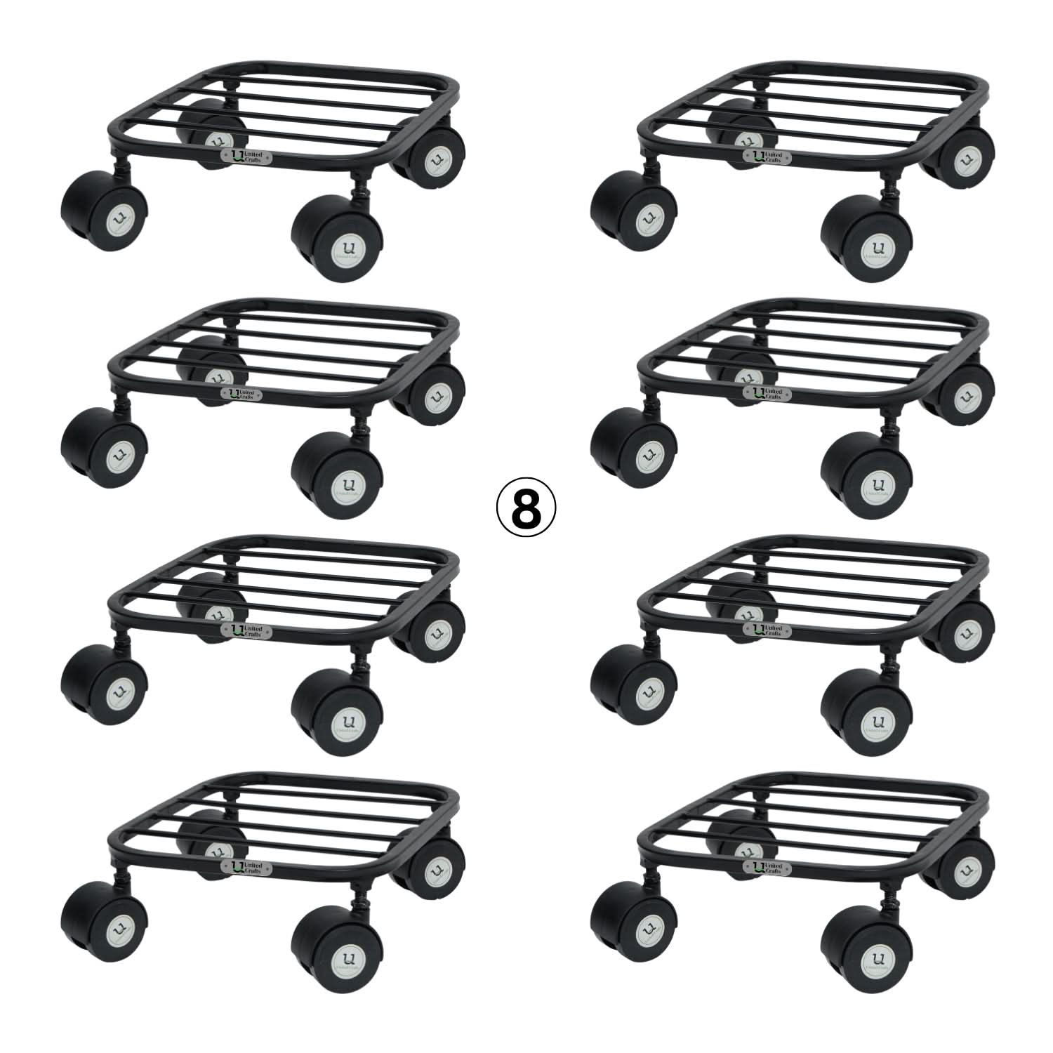 United Crafts Liva Wheel Pot Stands for Planters