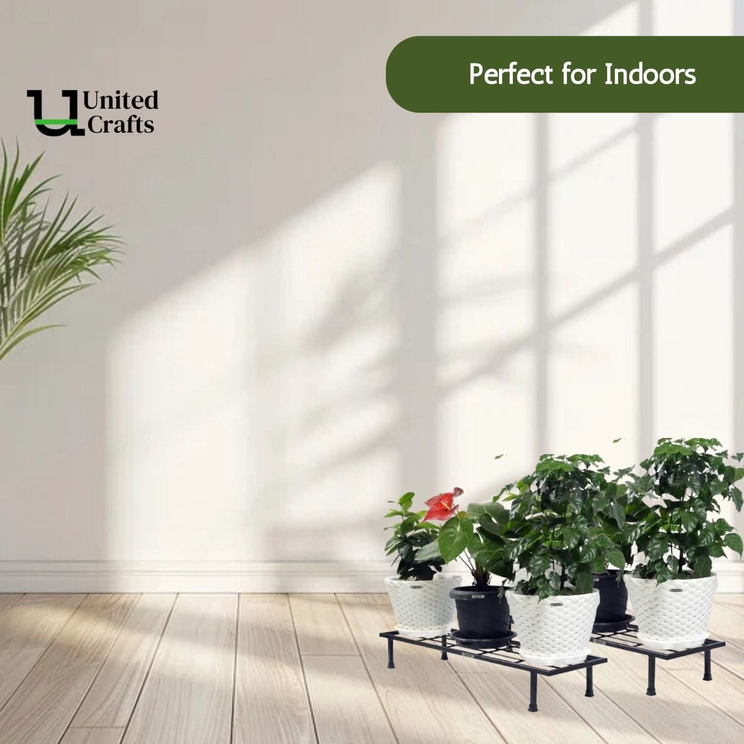 United Crafts Classy Gamla Pot Stand for Indoor & Outdoor