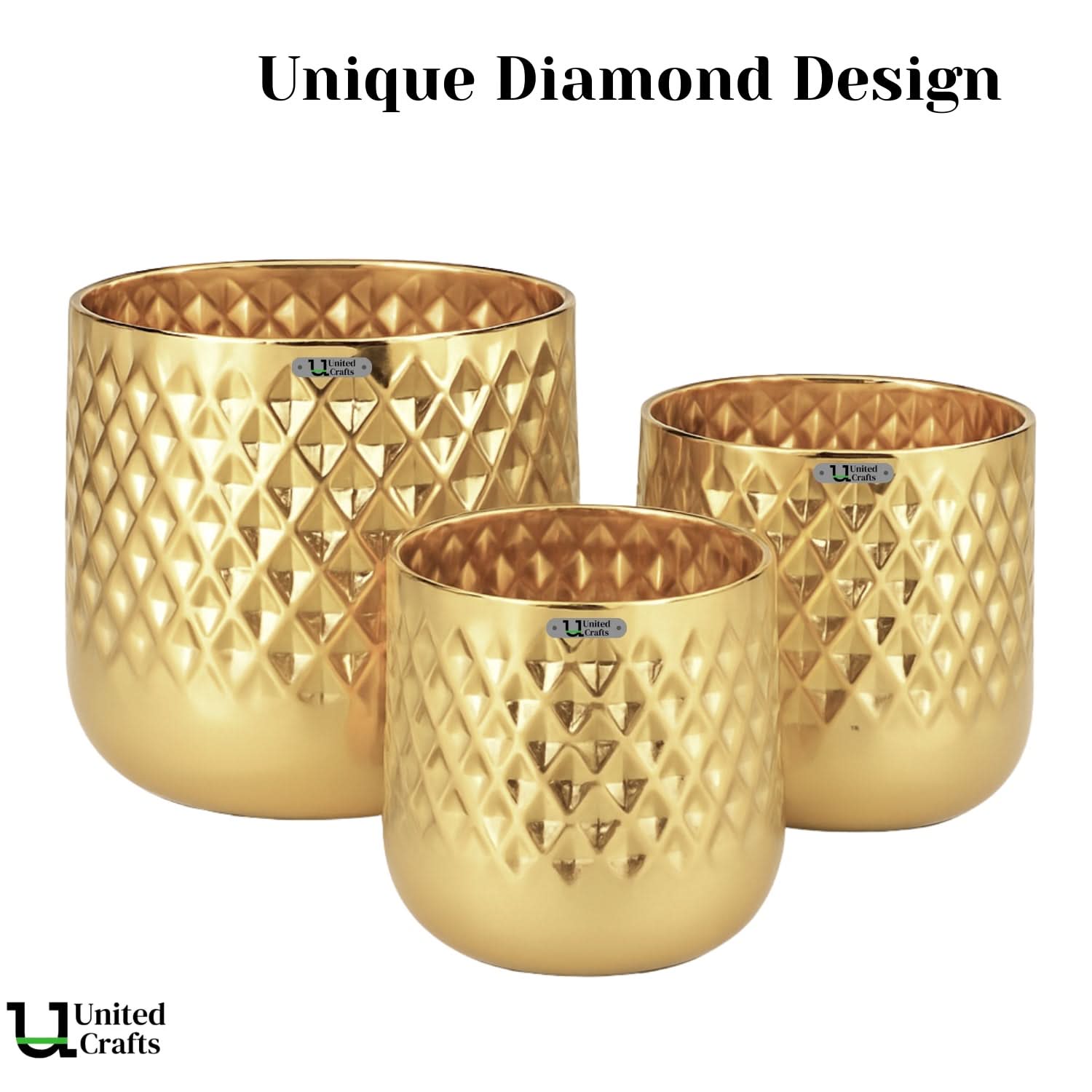 Diamond Planter – Unique Diamond Design Pot for Indoor & Outdoor Plants