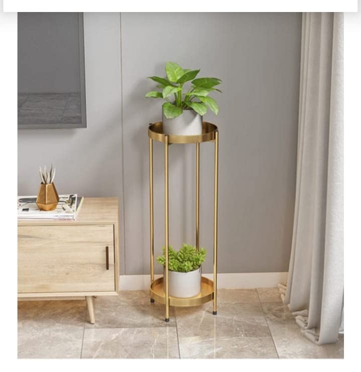 Multi-Tier Luxury Planter Stand for Home Décor (Set of 2)