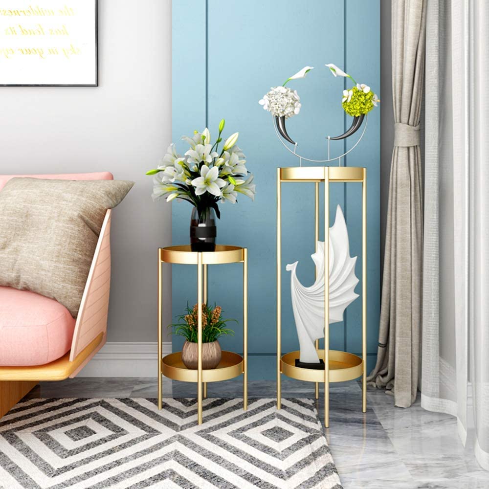 Multi-Tier Luxury Planter Stand for Home Décor (Set of 2)