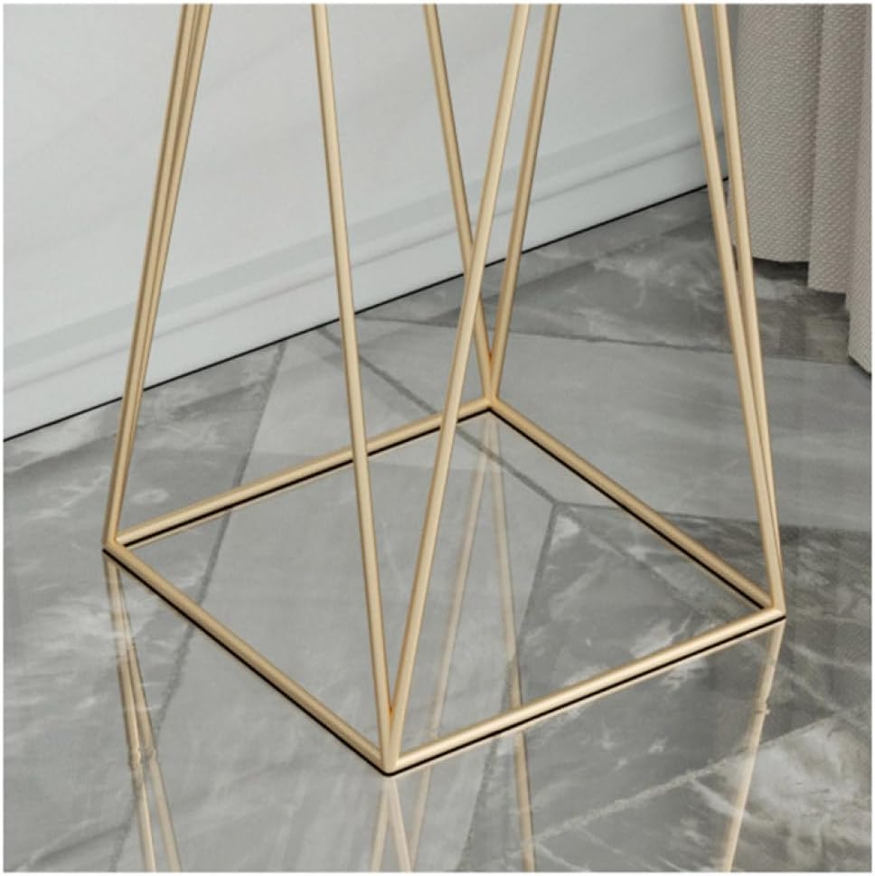 Luxury Metal Wire Planter Stand for Home Décor (Gold & White Set of 2)