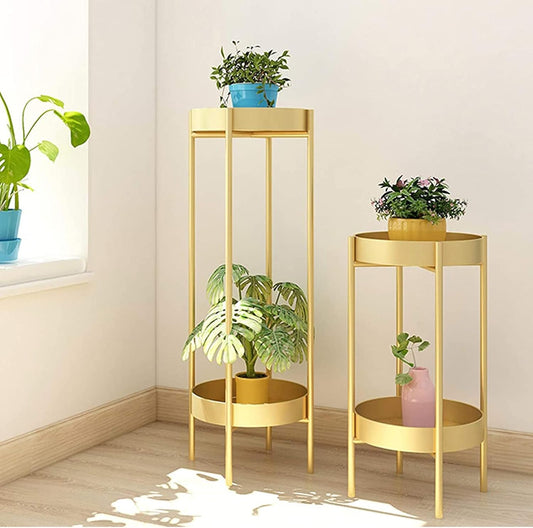 Multi-Tier Luxury Planter Stand for Home Décor (Set of 2)