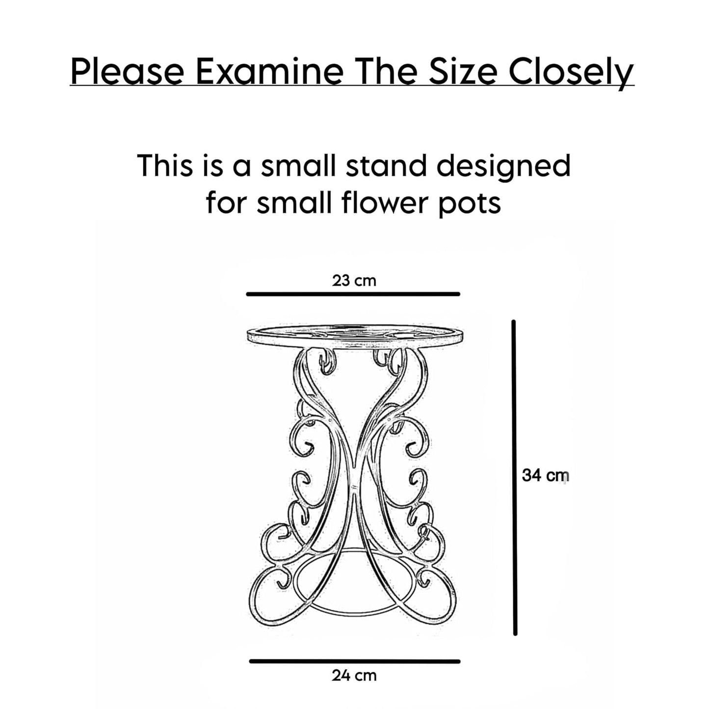 Opaque39 Planters Pot Stand (White)