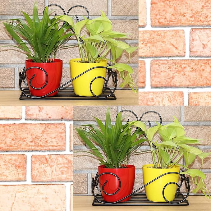 Shelf Rack Pot Holder (Pack of 2) Black