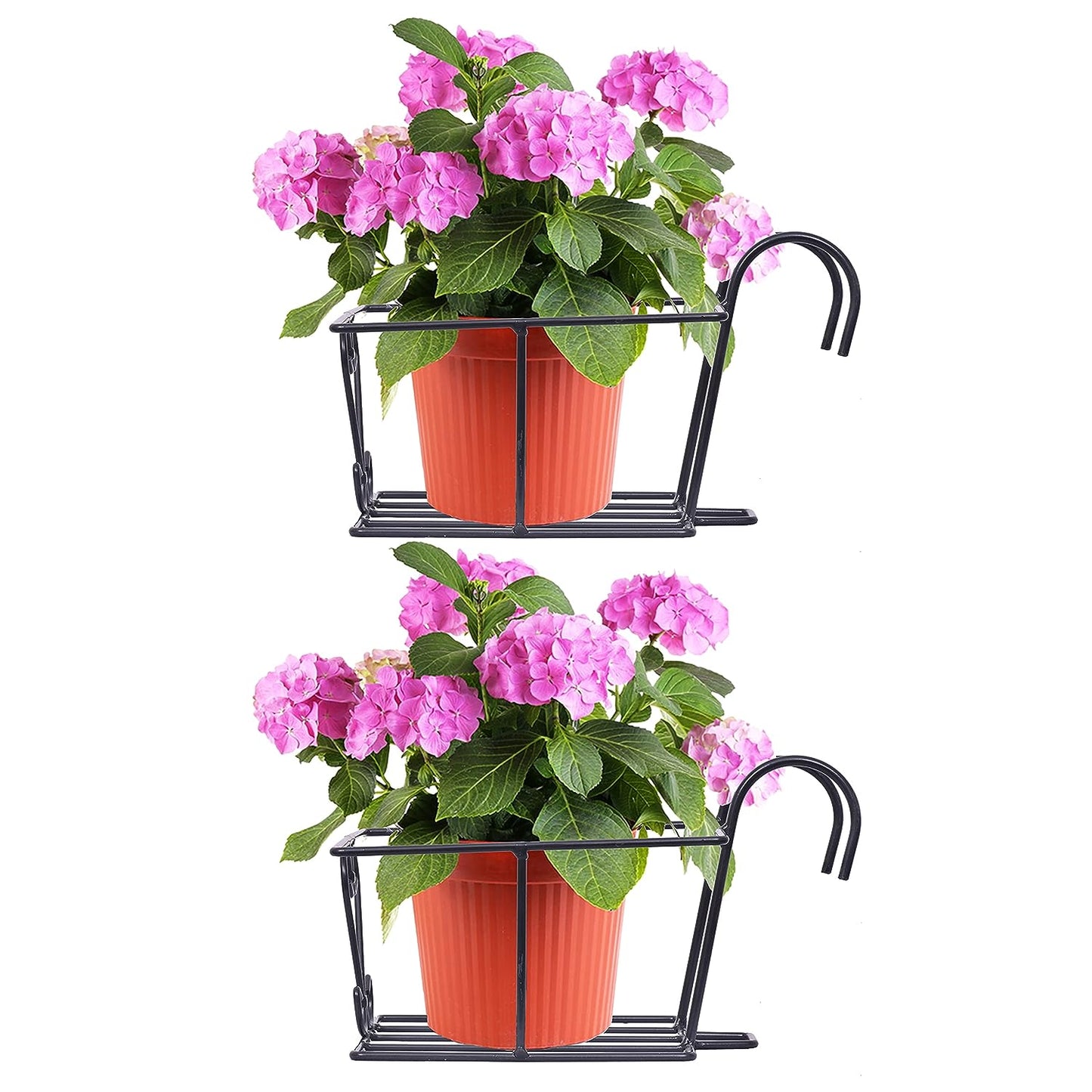 Metal Railing Pot Stand & Decorative Pots Holder