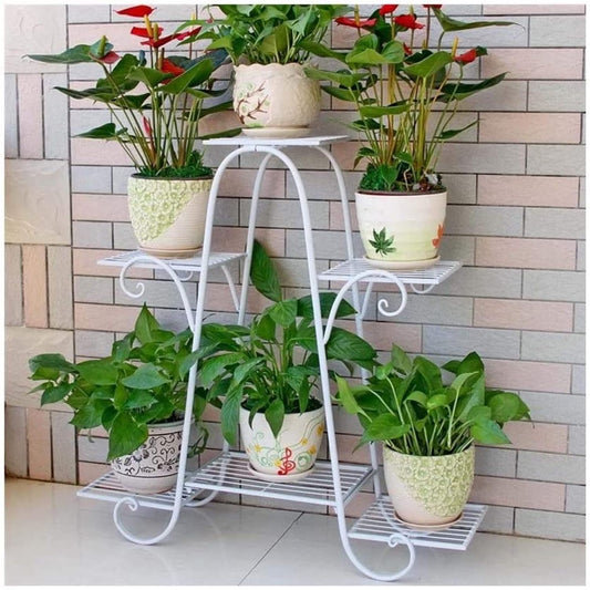 UnitedCrafts Metal 6 Pot Stand-Indoor/Outdoor Decoration