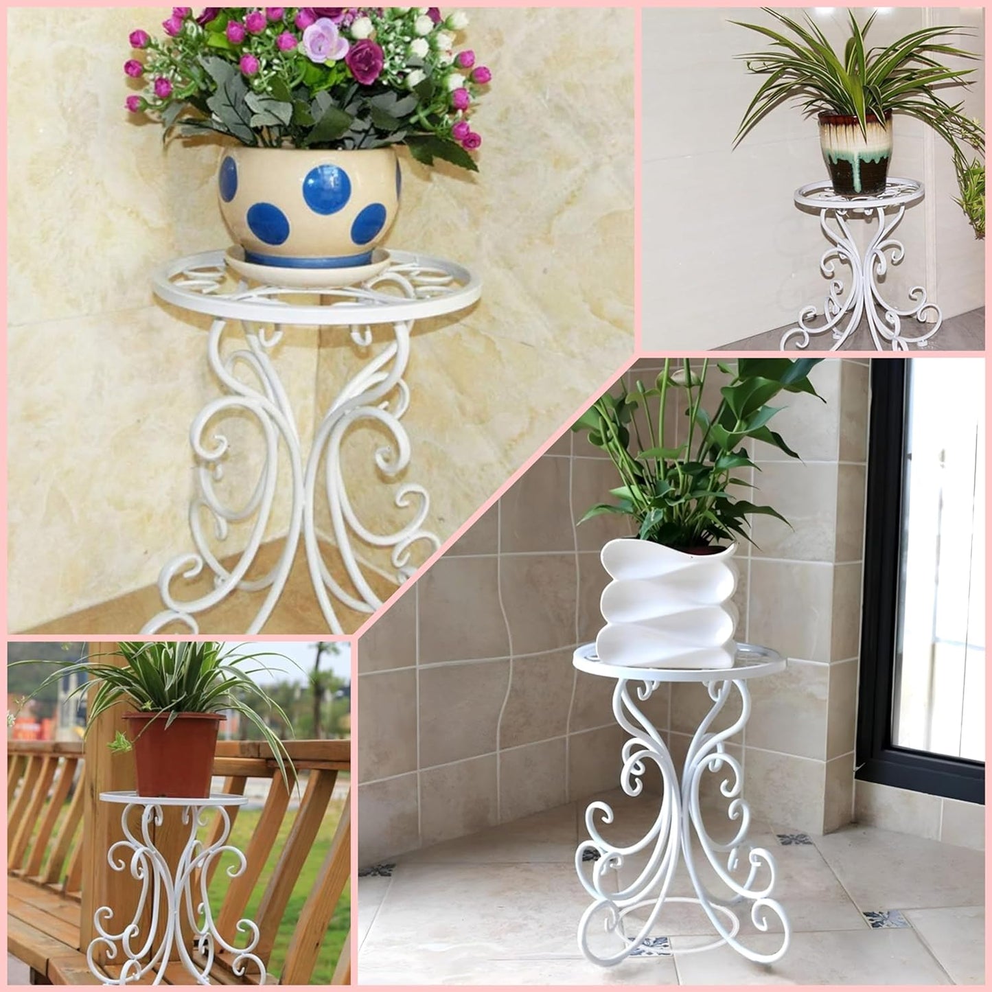 Opaque39 Planters Pot Stand (White)