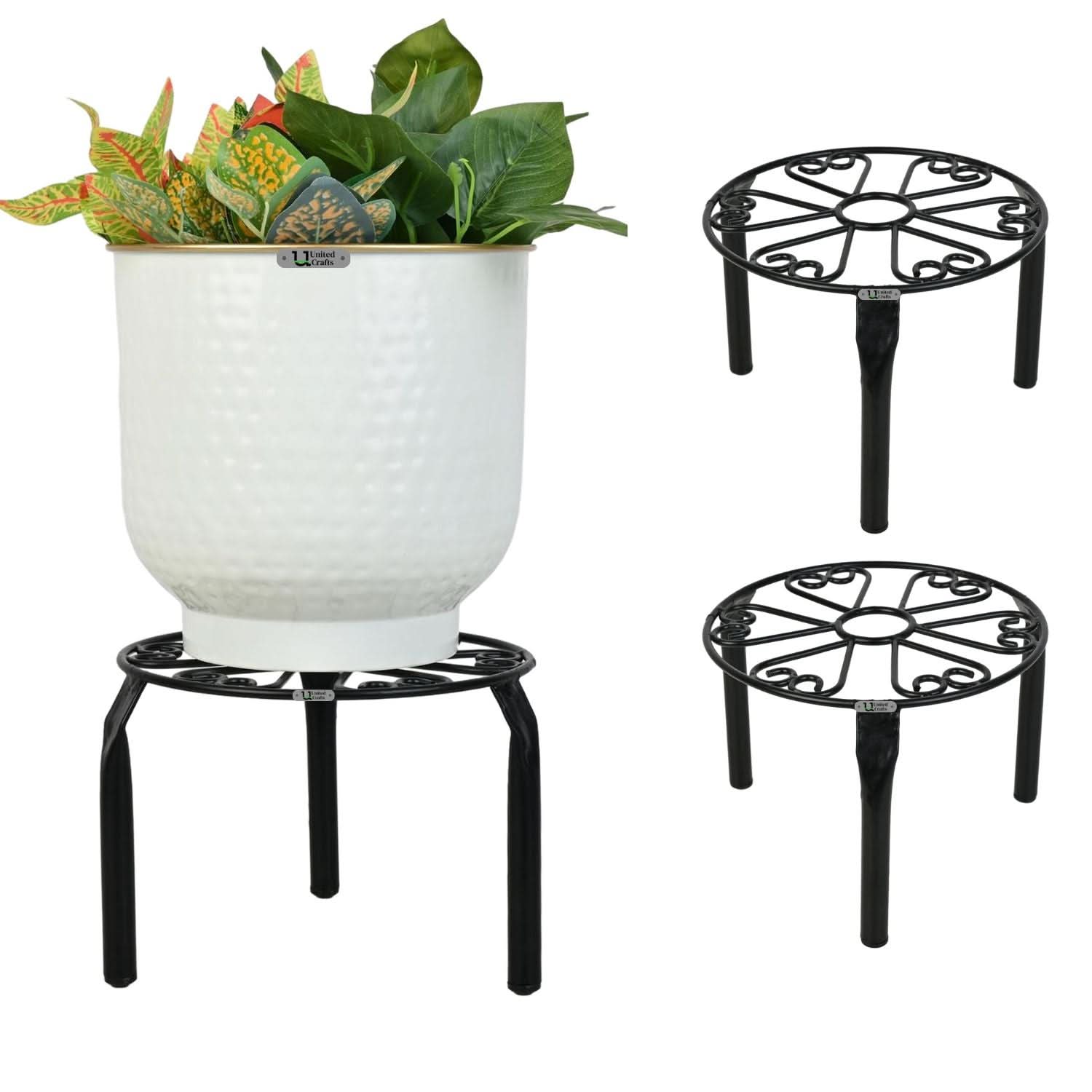 UnitedCrafts Trivia Metal Pot Stand High Quality & Unique Design