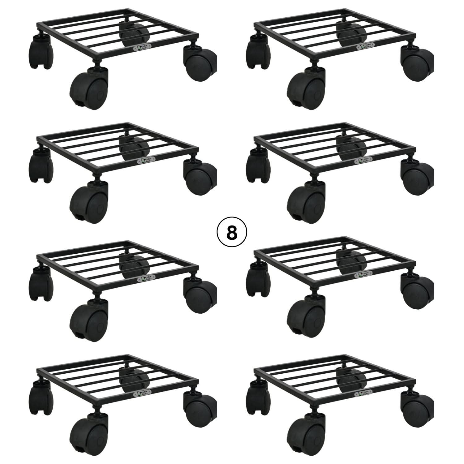 United Crafts Rozy Wheel Pot Stands for Planters