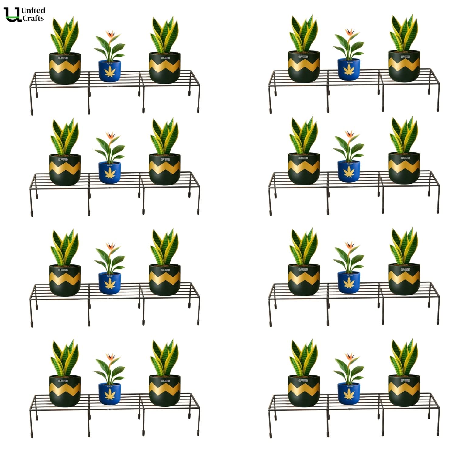 United Crafts Elite Metal Plant Stand Perfect for Indoor & Outdoor