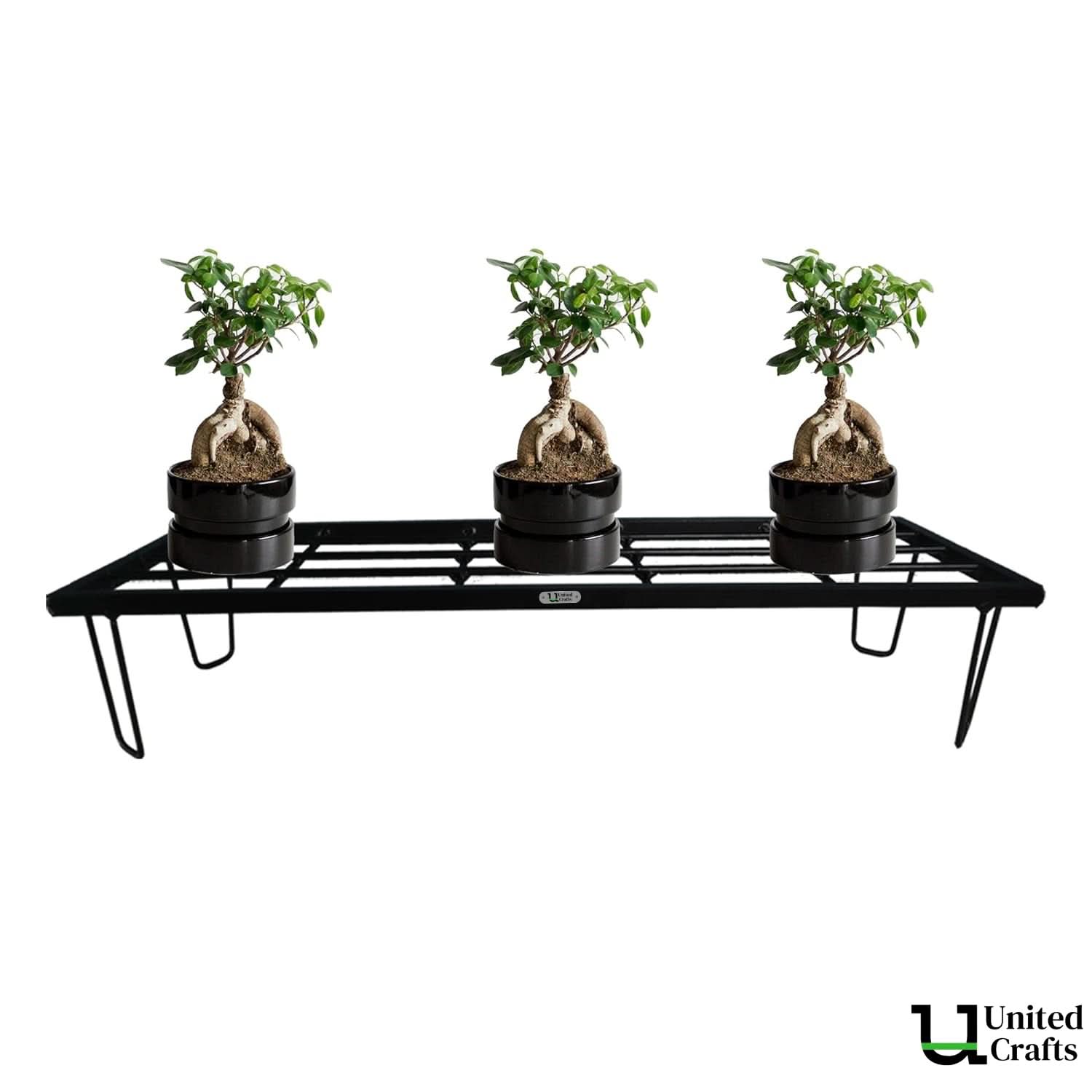 United Crafts BRAK Heavy Rectangle Plant Stand – Indoor & Outdoor