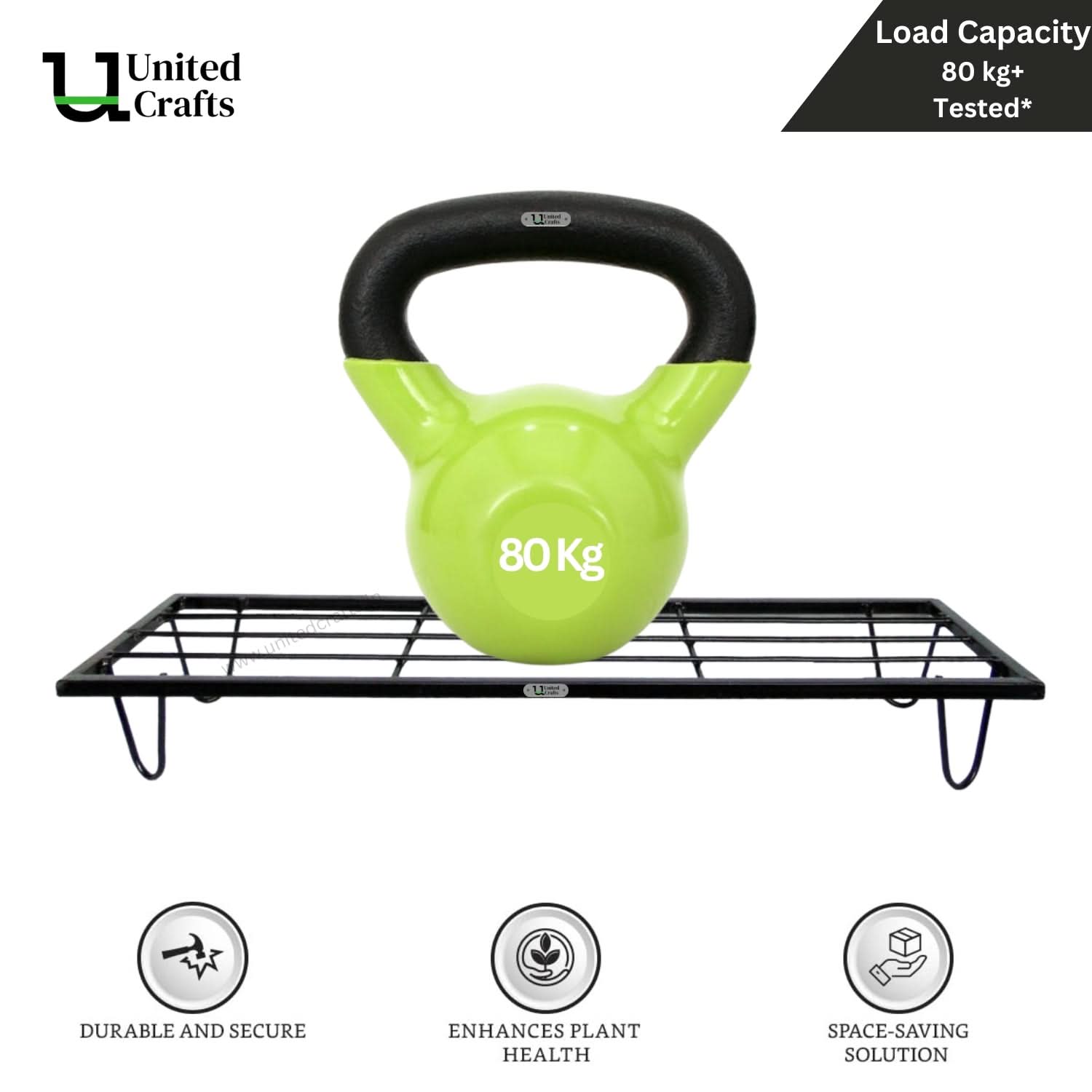 United Crafts BRAK Heavy Rectangle Plant Stand – Indoor & Outdoor