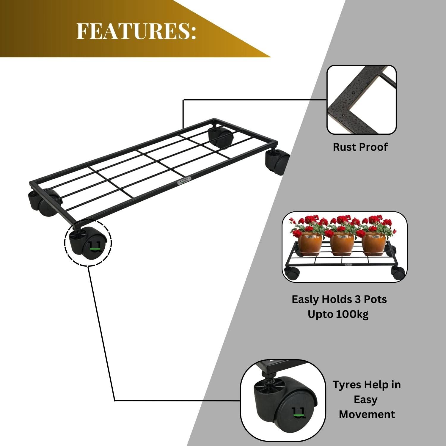 United Crafts Aory High-Quality Wheel Metal Stands