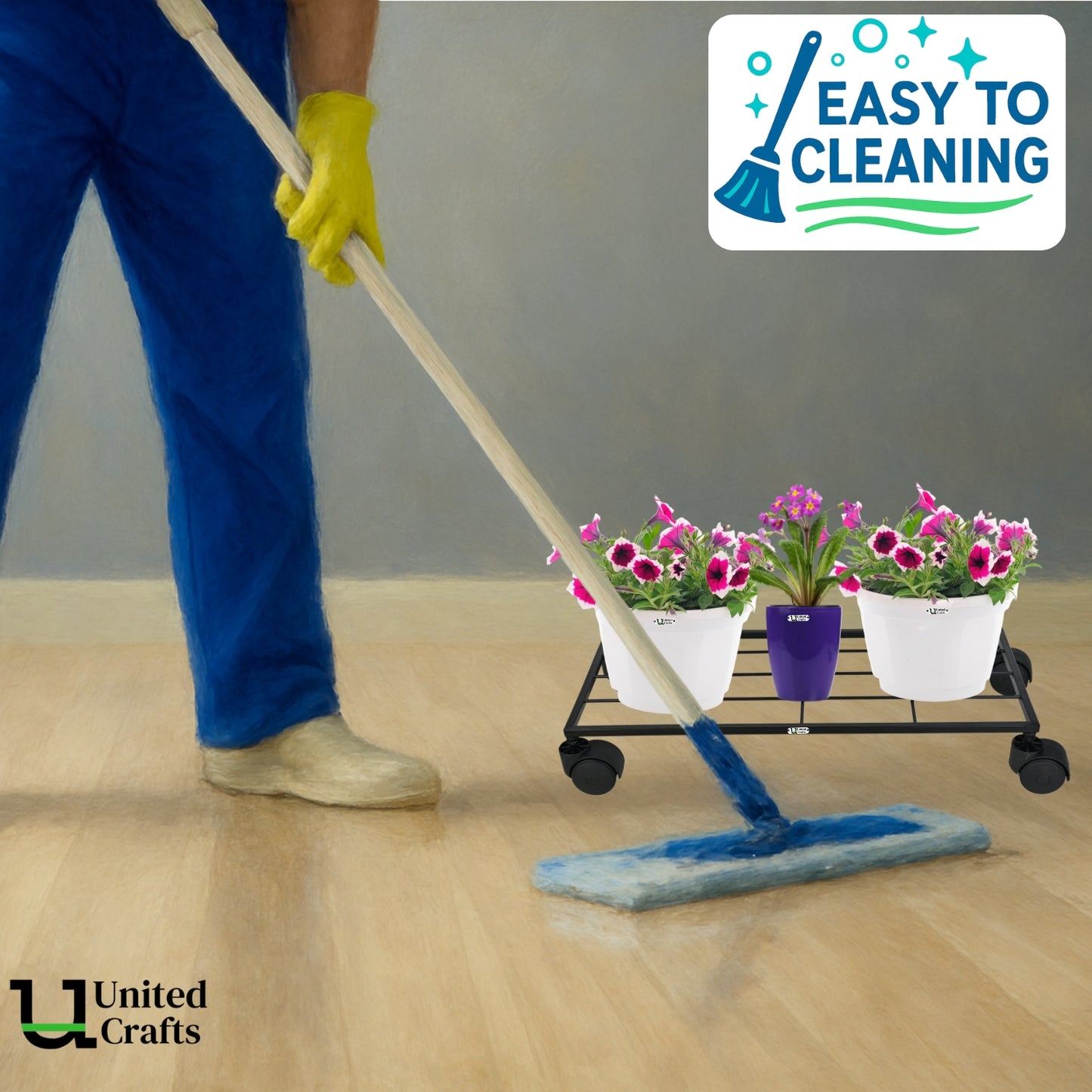 United Crafts Aory High-Quality Wheel Metal Stands