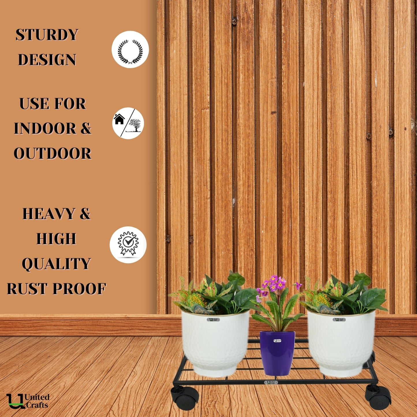 United Crafts Aory High-Quality Wheel Metal Stands