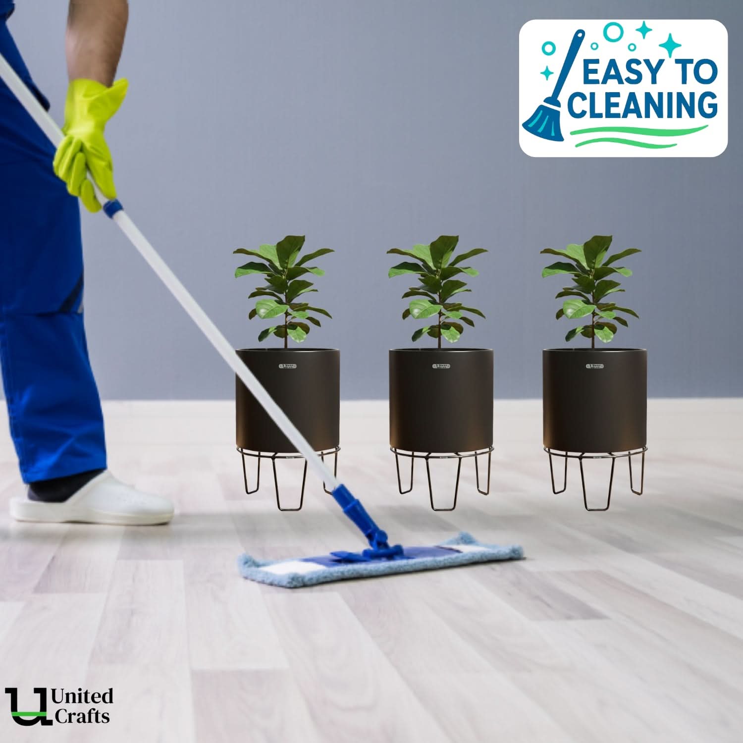 UnitedCrafts Basic Pot Stand/High-Quality Stands (Black)