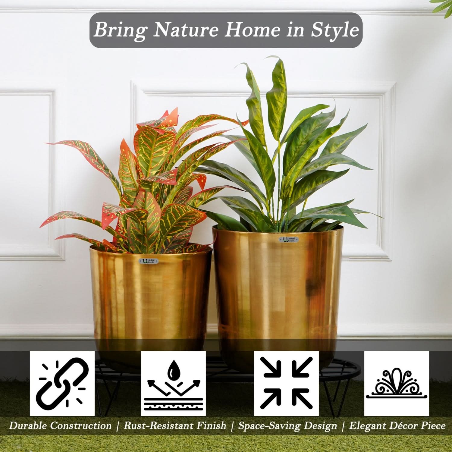 United Crafts Varo Pot Stands for Home and Garden