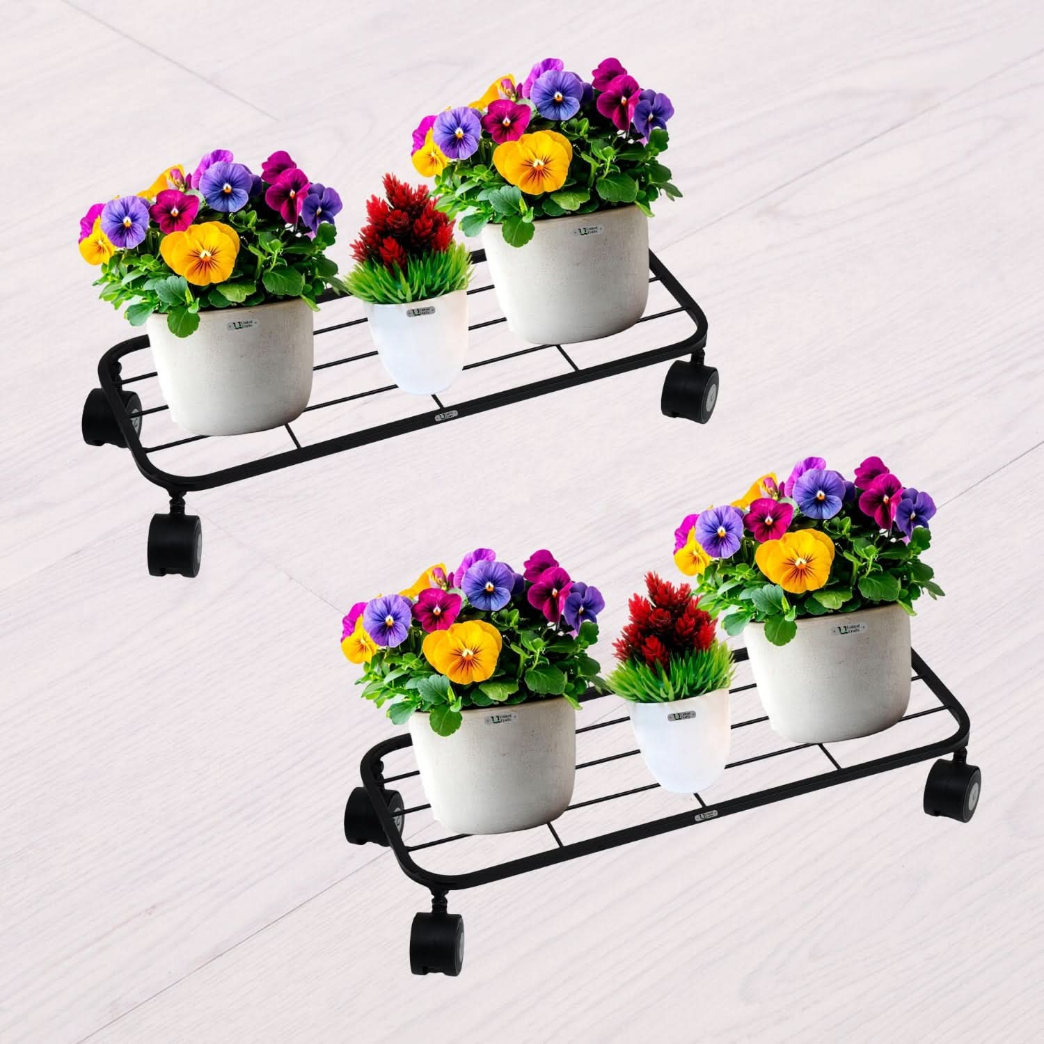 United Crafts Ruvo Metal Pot Stand for Home & Garden Décor