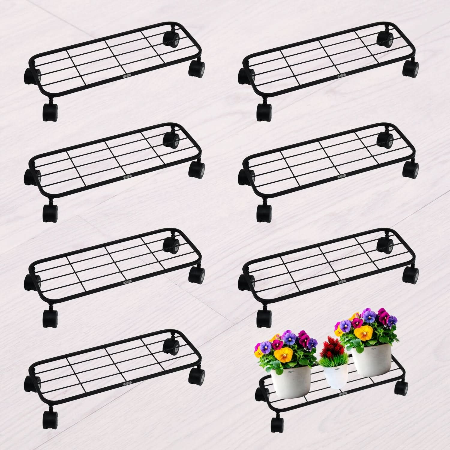 United Crafts Ruvo Metal Pot Stand for Home & Garden Décor