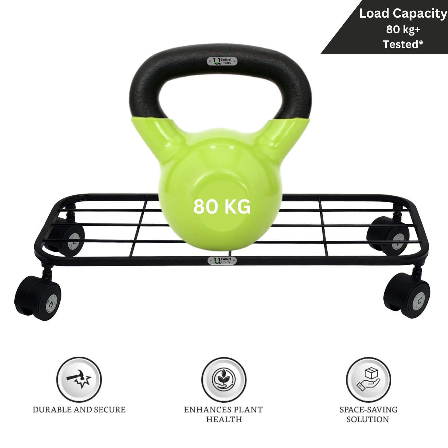 United Crafts Ruvo Metal Pot Stand for Home & Garden Décor