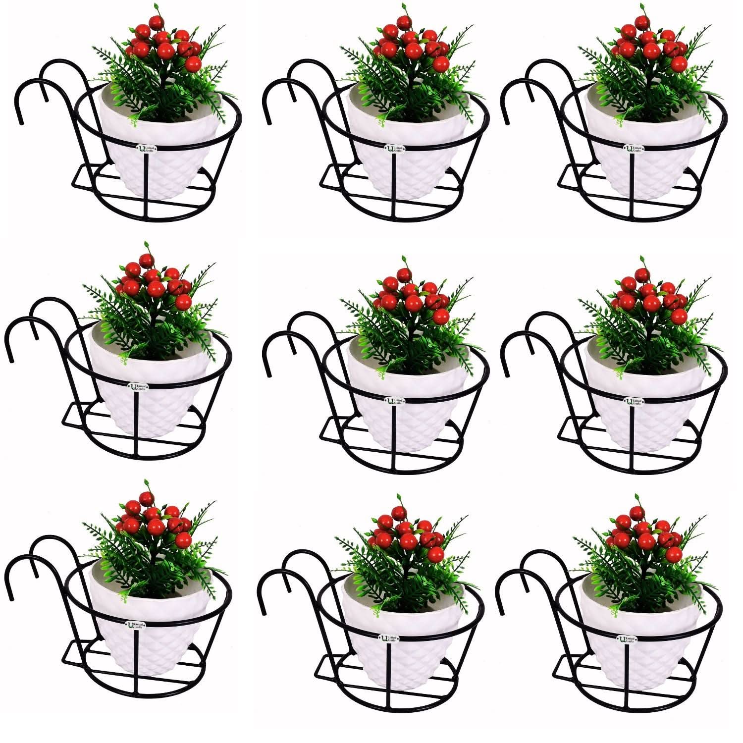 United Crafts Round Railing Stands for Balcony and Home Decor