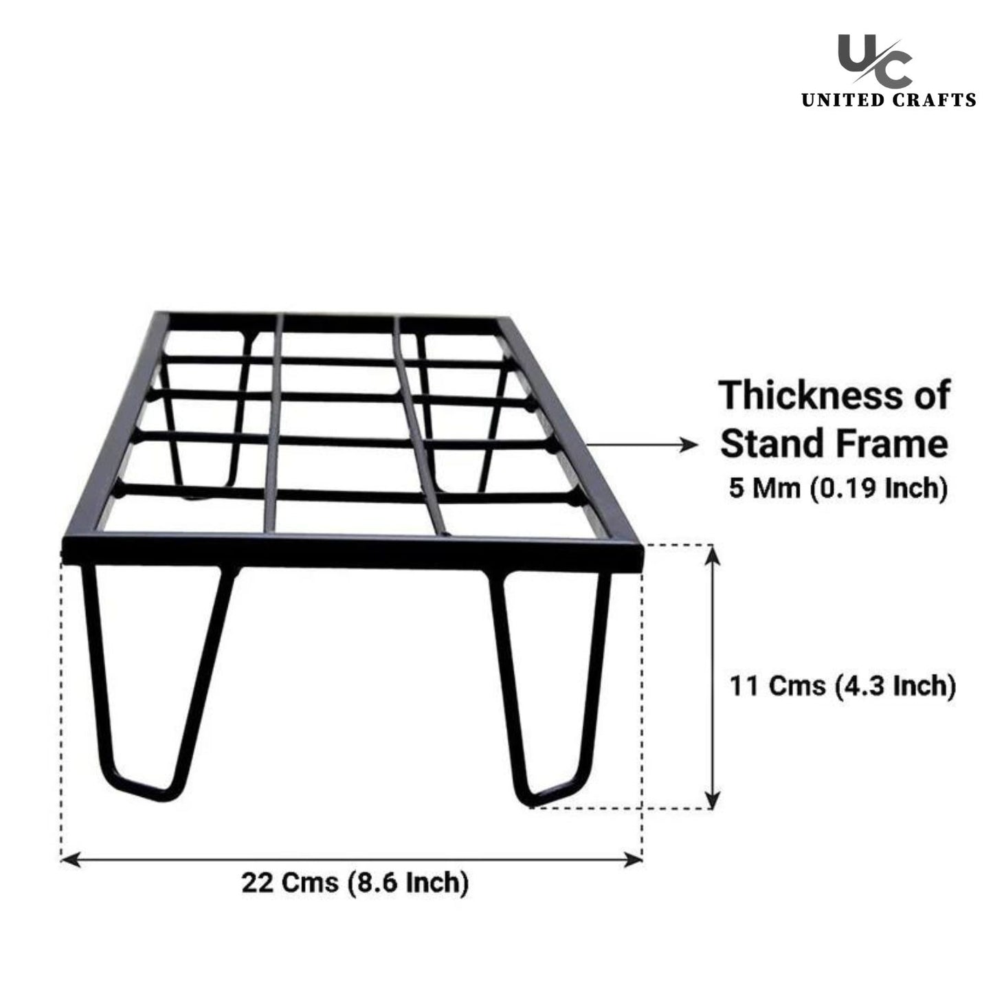 United Crafts Indoor & Outdoor Rectangle Heavy Flower Pot Stand