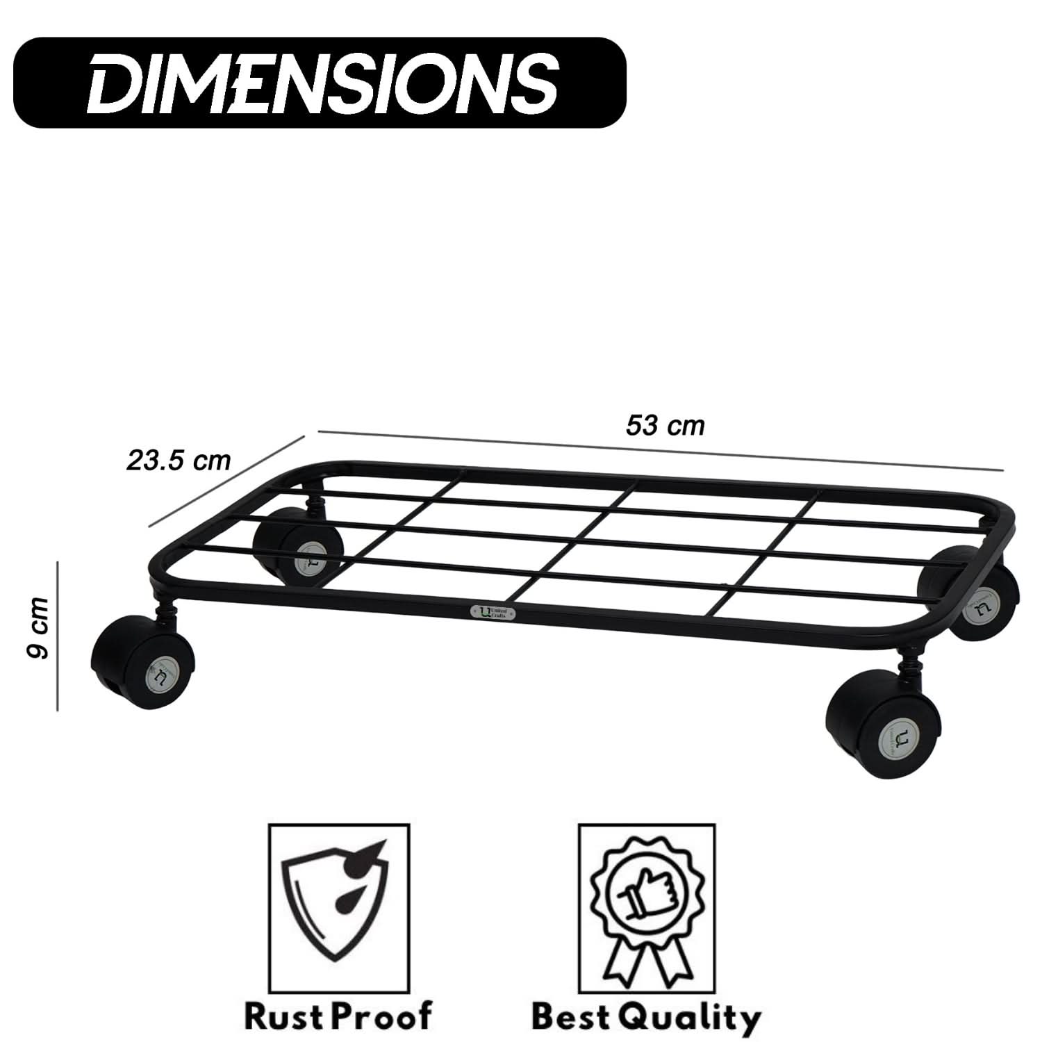 United Crafts Ruvo Metal Pot Stand for Home & Garden Décor
