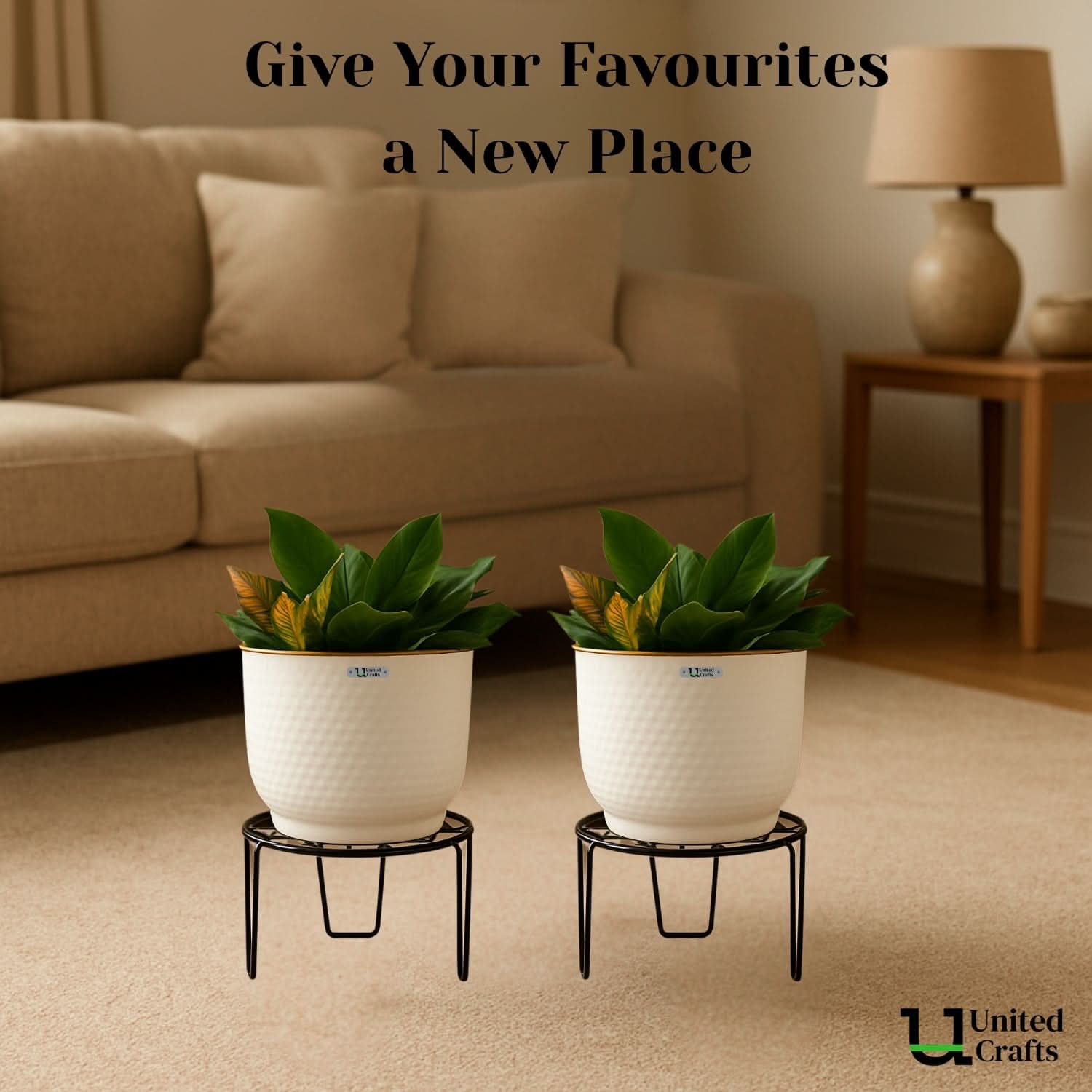 United Crafts Web Pots Stand- Unique Web Design