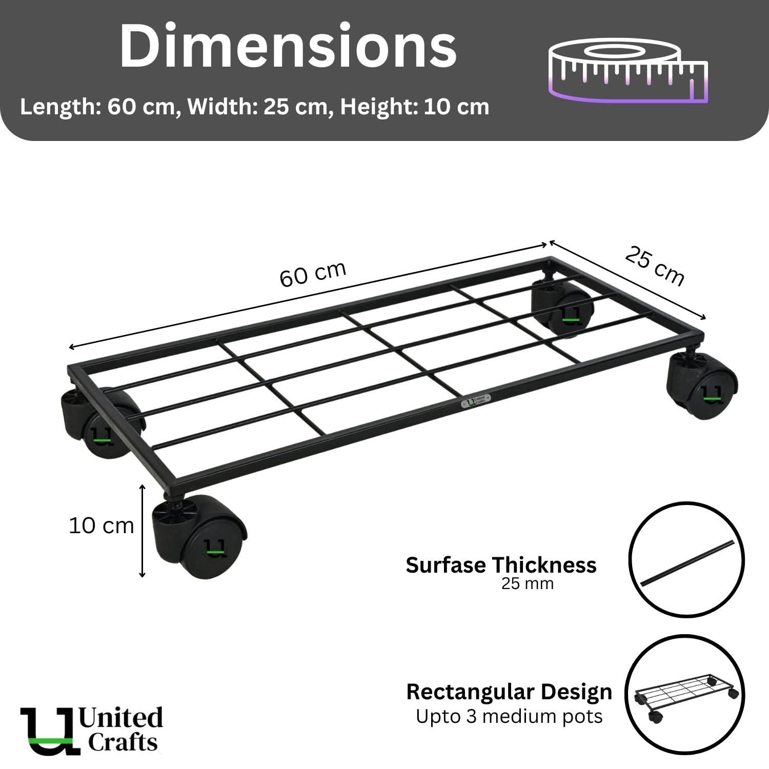 United Crafts Aory High-Quality Wheel Metal Stands