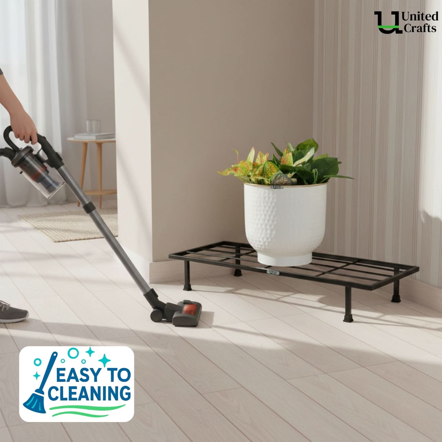 United Crafts Classy Gamla Pot Stand for Indoor & Outdoor