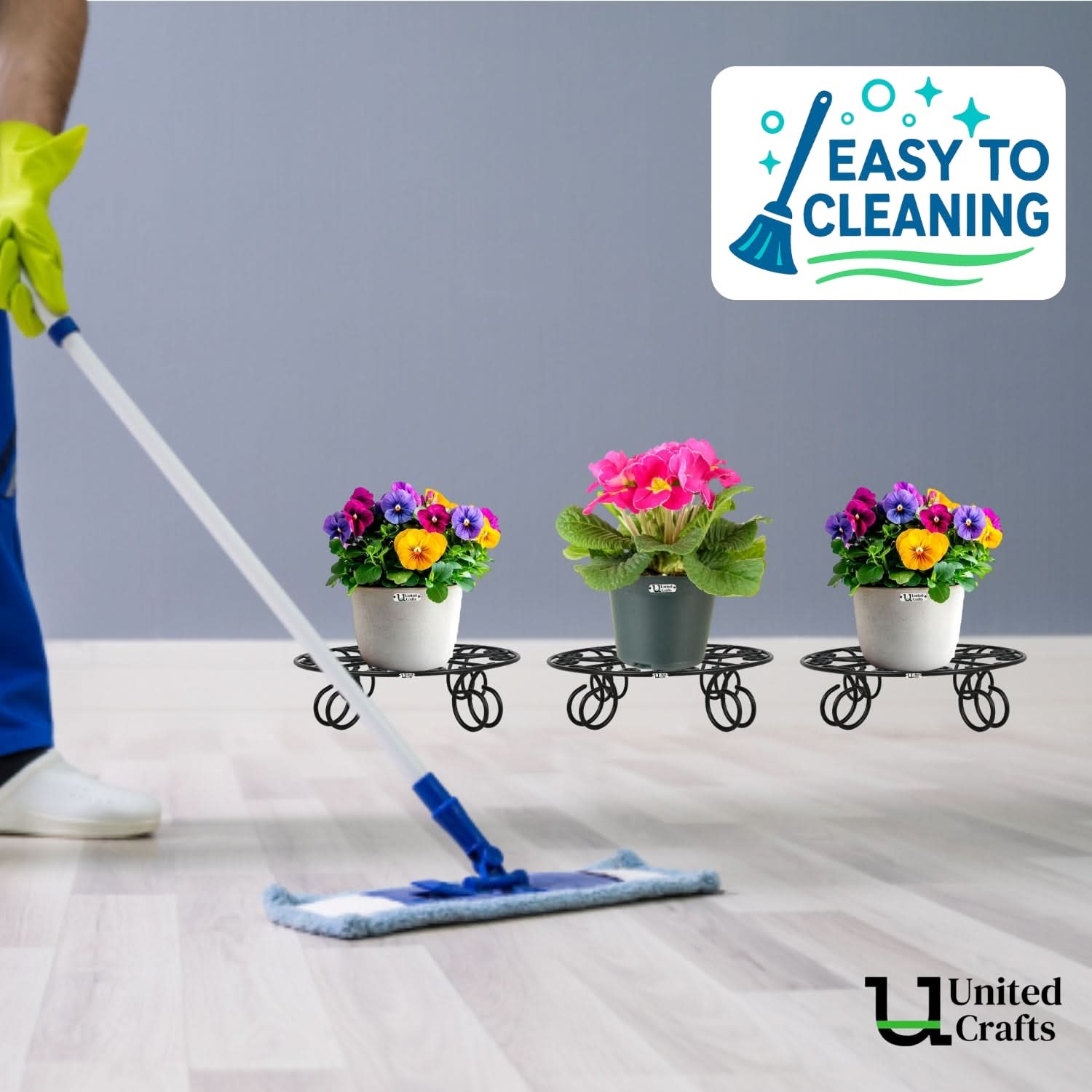 United Crafts Lilly Stands for Planters/Elegant Home & Garden Décor