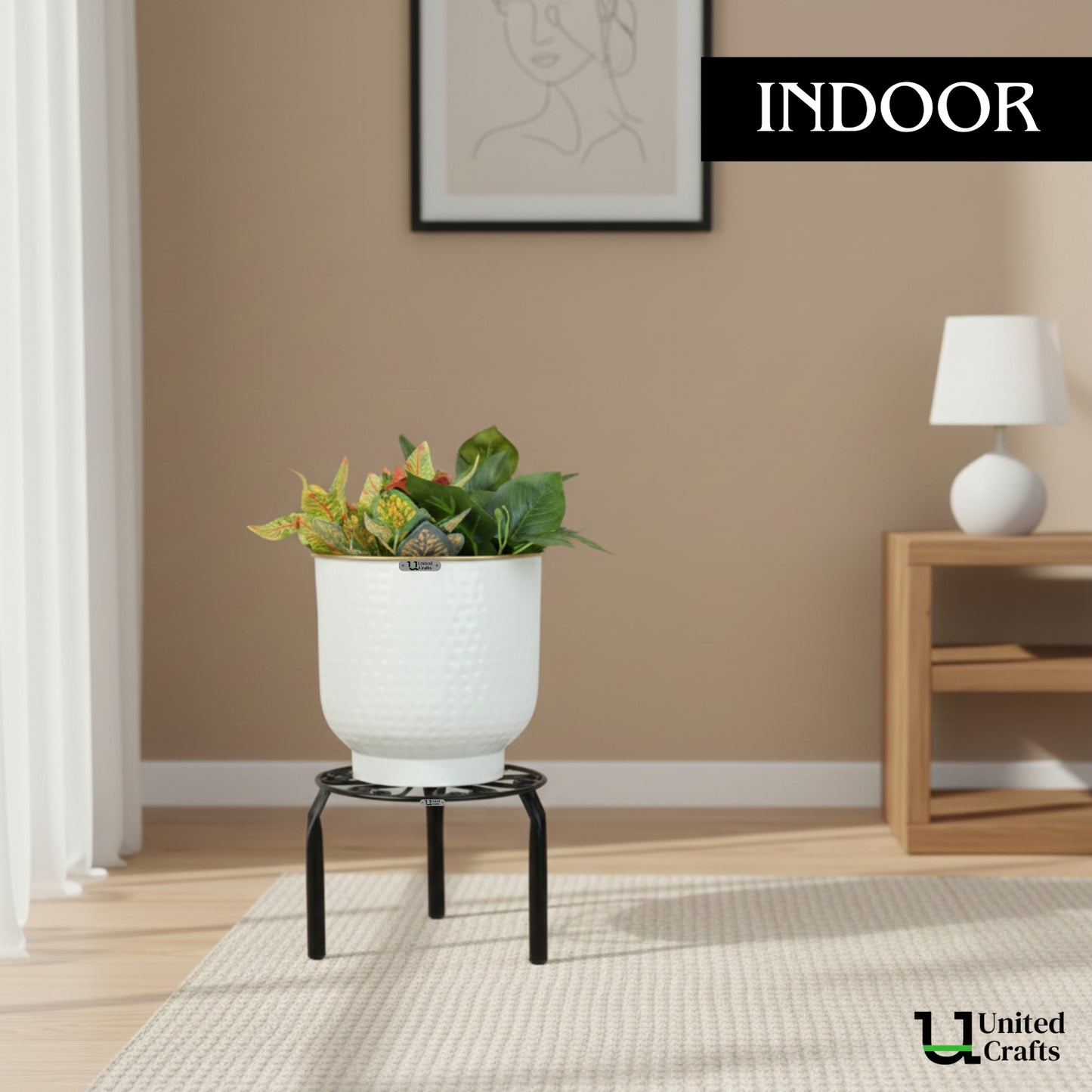 UnitedCrafts Trivia Metal Pot Stand High Quality & Unique Design